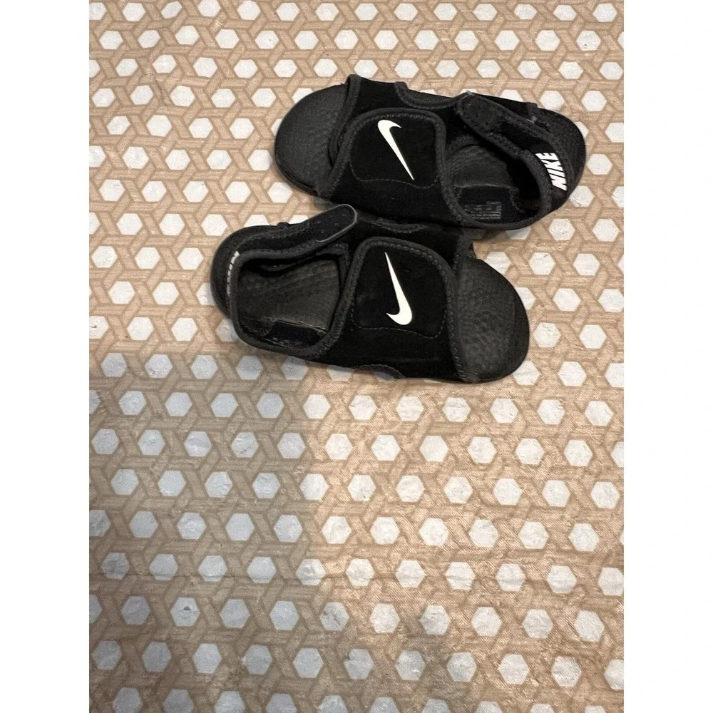 Size Kids Nike Sunray Adjust  Black Sandal See Measurements